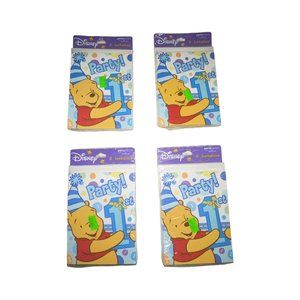 NIP Hallmark Disney Winnie the Pooh Vintage 1st Birthday Invitations Party Cards